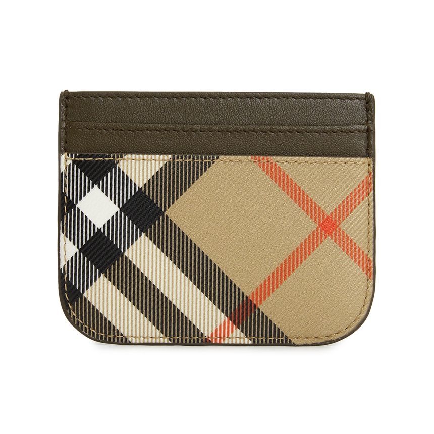 Burberry Women's Checkered Card Wallet SANDONBIN8092722