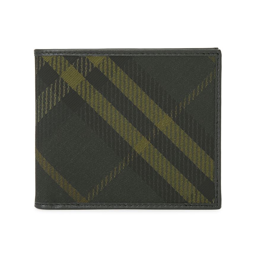 Burberry Men's Checkered Bifold Wallet REG CC 8098455