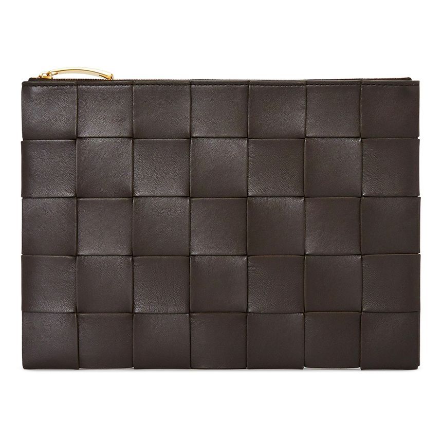 Bottega Veneta Fondente Intricato Medium 652931 VCQC1 2132 Unisex Clutch/Pouch Bag