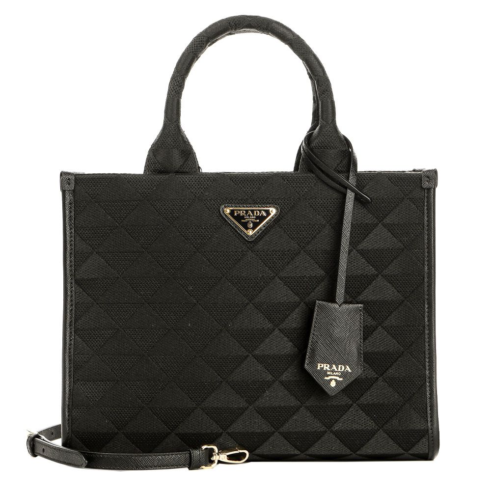 Prada Women's Tote Bag 24SS (1BA354 2F3D NERO)
