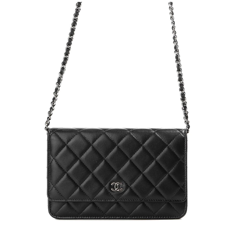 CHANEL Women's Classic Lambskin Crossbody Bag (AP0250 Y01480 C3906)