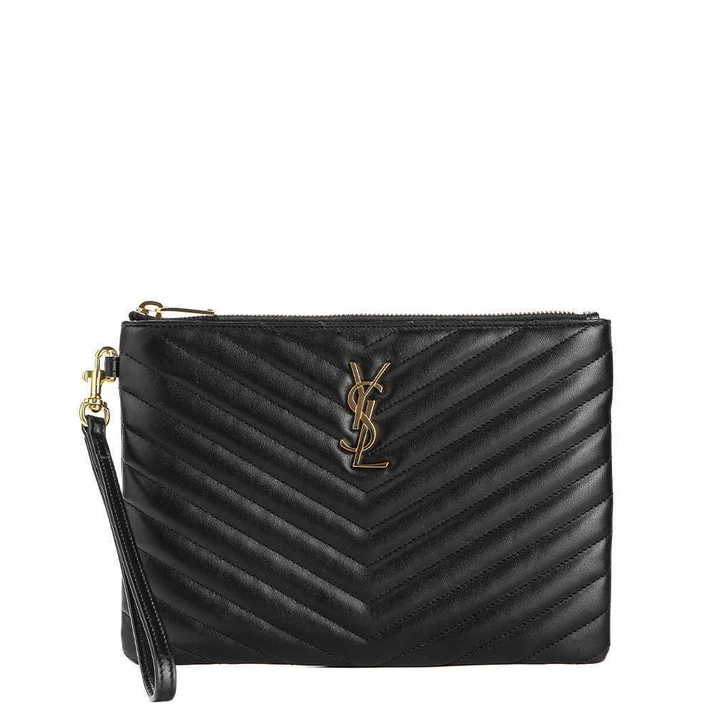 Saint Laurent Monogram Clutch Bag for Women 24FW (379039 CWU01 1000)