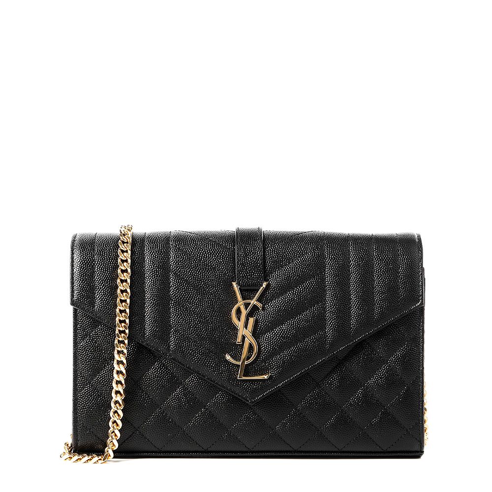 Saint Laurent Women's Monogram Envelope Crossbody Bag (620280 BOW91 1000)
