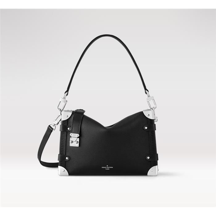 Louis Vuitton Side Trunk MM Shoulder Bag Black M25160