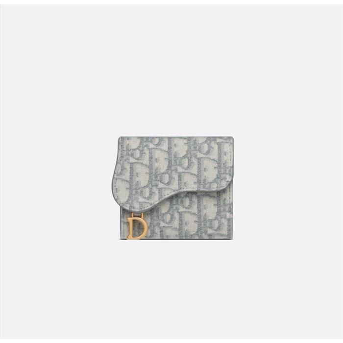 Dior Oblique Jacquard Saddle Lotus Wallet S5652CTZQ