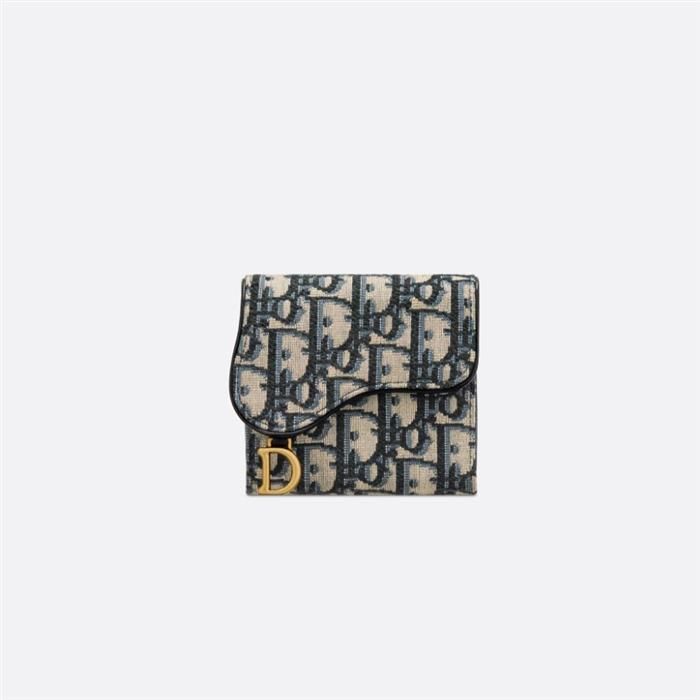 Dior Saddle Lotus Jacquard Wallet S5652CTZQ