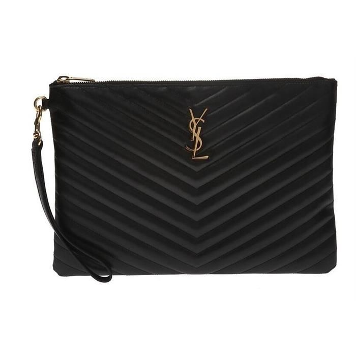 Saint Laurent Matelasse Clutch Pouch Bag 559193 CWU01 1000