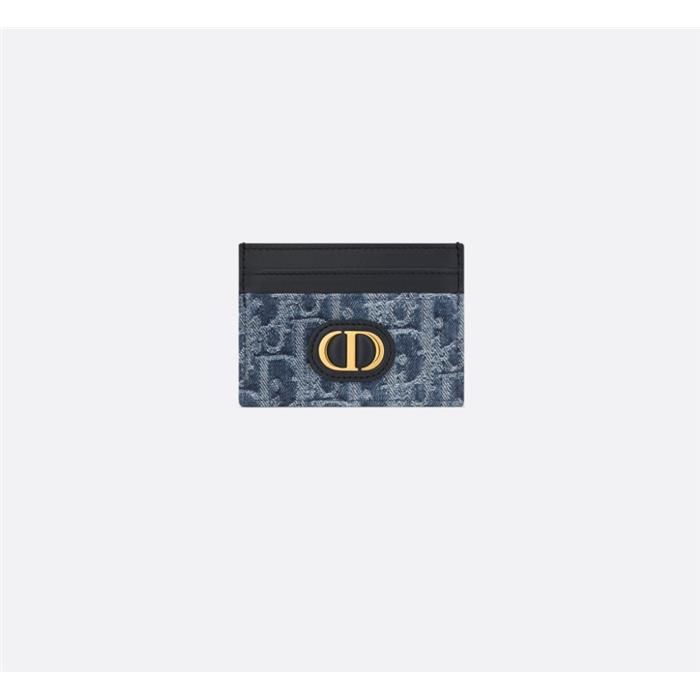 Dior 30 Montaigne 5-Slot Card Wallet Blue - S2152UDCE