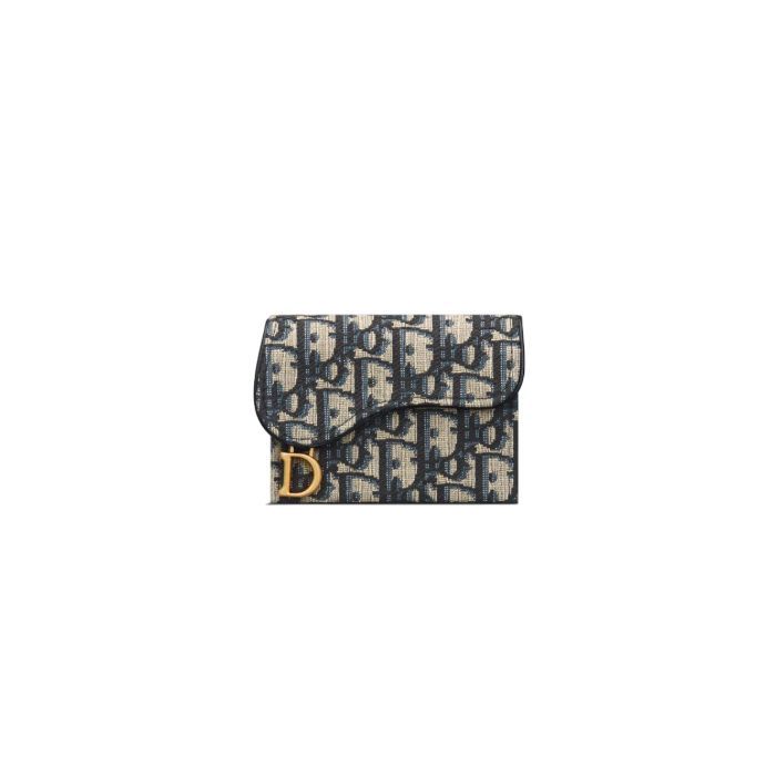 Dior Jasmine Pocket Card Wallet in Blue S5644CTZQ