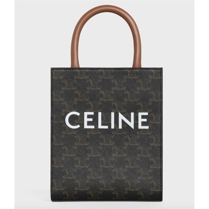 Celine Mini Vertical Canvas Shoulder Bag Tote Bag Crossbody Bag 194372BZK 04LU