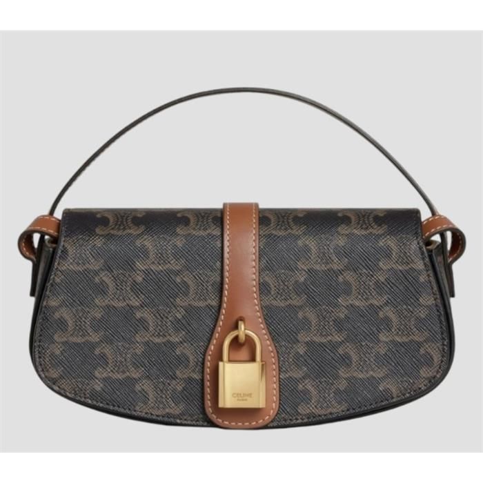 Celine Strap Clutch Shoulder Bag with Decorative Lock 10I592DQ2 04LU