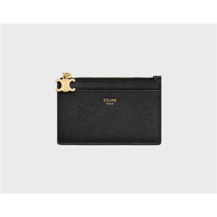 Celine Zipper Card Wallet Trionphe 10M083FVO