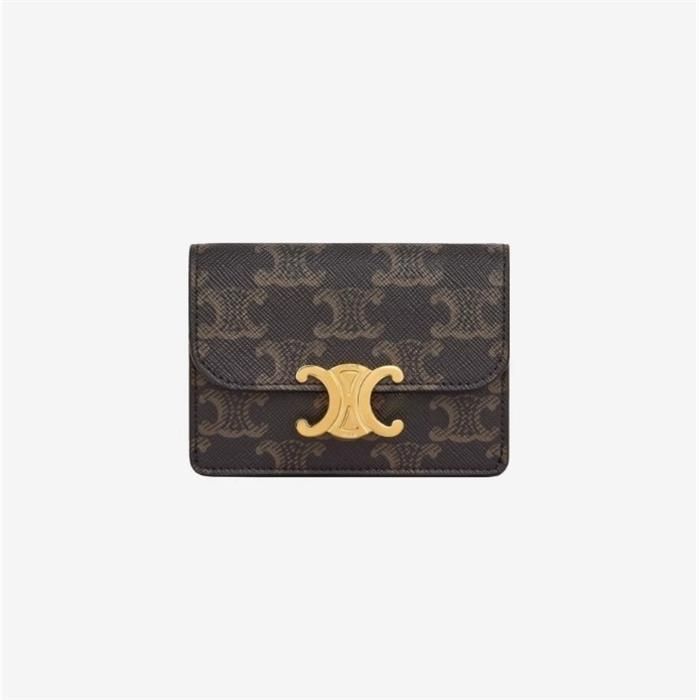 Celine Triomphe Card Wallet 10I582CPJ