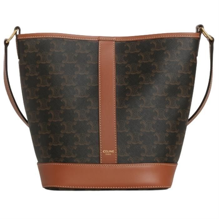 Celine Small Bucket Canvas Calfskin Tan Color - 191442CAS.04LU
