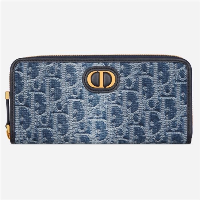 Dior Denim Ombre Jacquard Wallet S2094UDCE_M49E