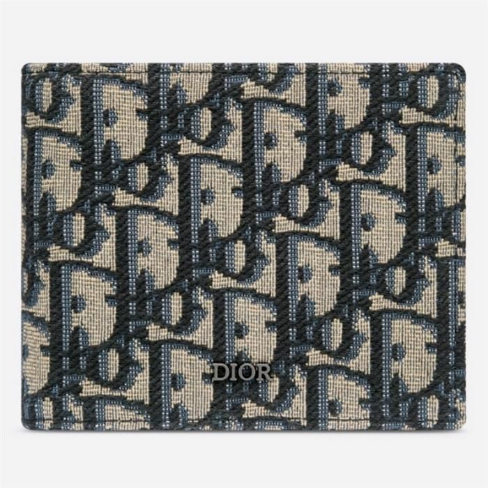 Dior Men's Jacquard Wallet 2OBBH027YSE H05E