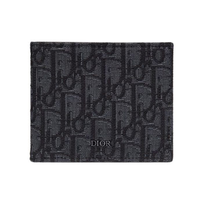 Dior Jacquard Men's Bifold Wallet 2OBBH027YSE H03E