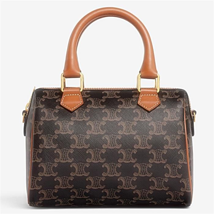 Celine Small Boston Canvas Calfskin 113772CAS04LU