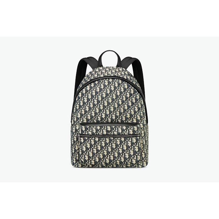 Dior Beige Black Jacquard Backpack 1VOBA088YKY_H28E