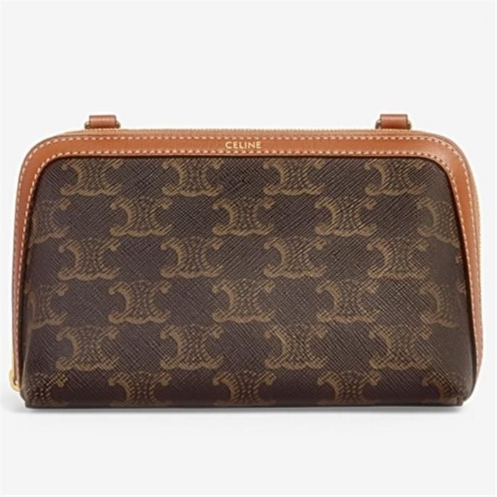 Celine Chain clutch bag in lambskin - SKU 12345678
