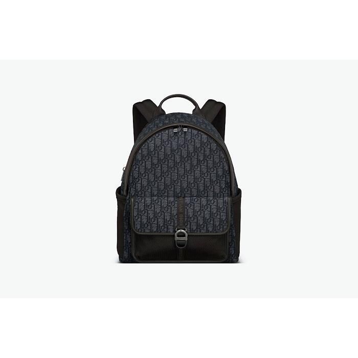 Dior Black Jacquard Backpack 1EIBA178YKY_H03E