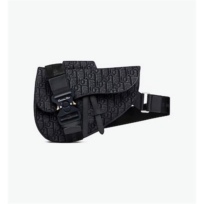 Dior Black Jacquard Saddle Bag 1ADPO093YKY_H00N