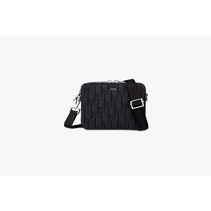 Dior Black Jacquard Strap Pouch 2OBBC119YSE_H03E