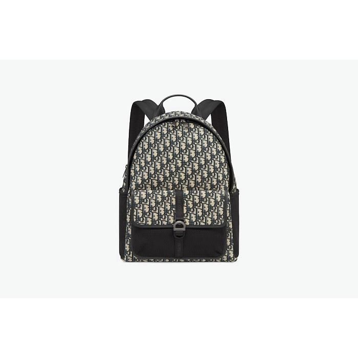 Dior Beige Black Jacquard Oblique Backpack (SKU: 1EIBA178YKY_H27E)