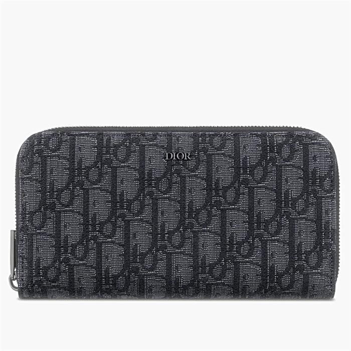 Dior Jacquard Long Wallet Black 2ESBC252YSE H03E