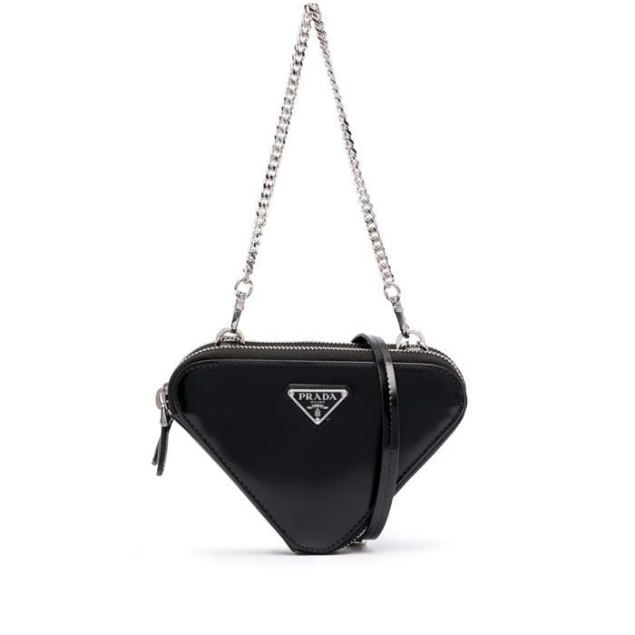 Prada Brushed Leather Pouch Bag 1NR015