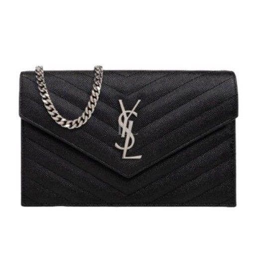 Saint Laurent Matelass Chain Bag 742920 BOW02 Black