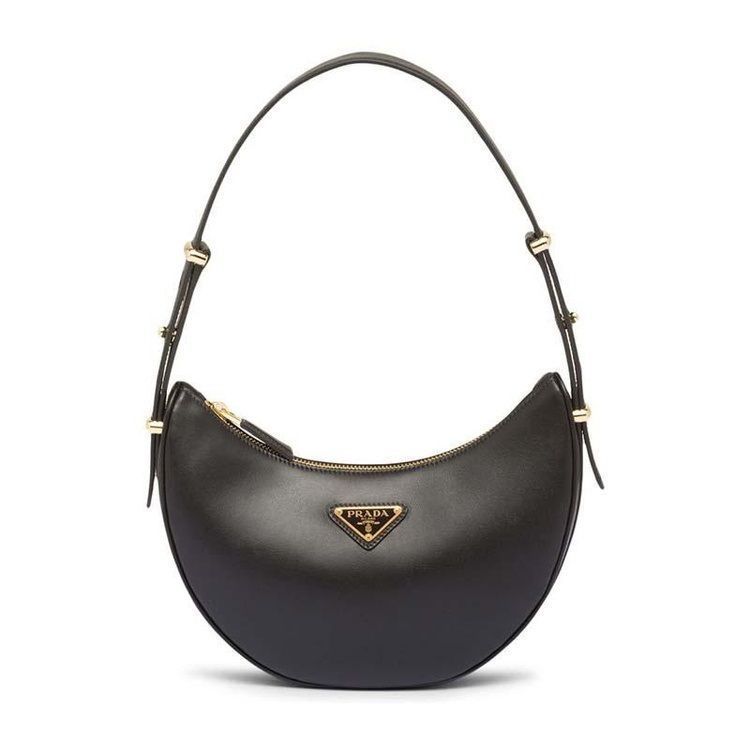 Prada Leather Shoulder Bag Black 1BC194 ASK F0002
