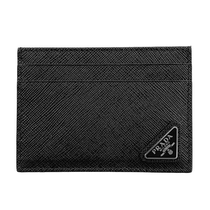 Prada Triangle Logo Saffiano Leather Card Wallet 2MC149 QHH - SKU25SS