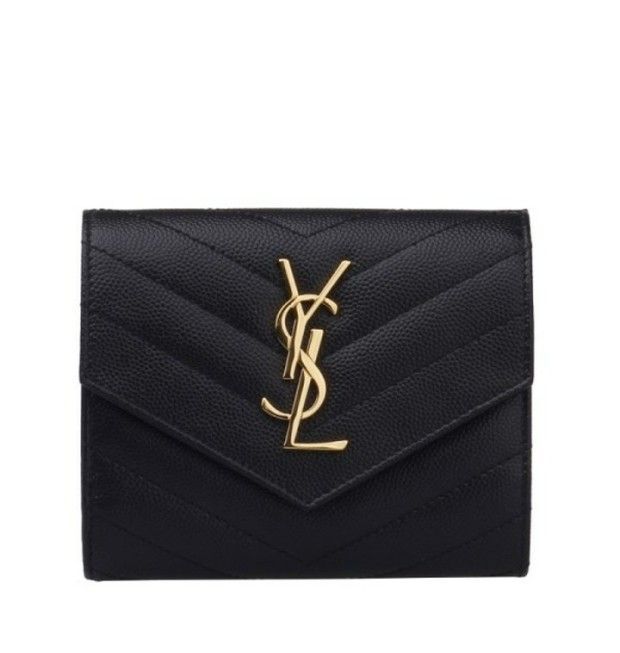Saint Laurent Black Monogram Bifold Wallet 403943