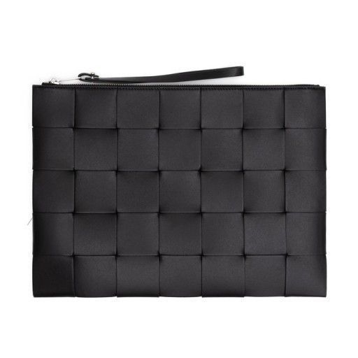 Bottega Veneta Large Cassette Clutch Black 649616 VBWD3 8803