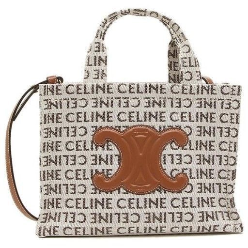 Celine Small Canvas Tote Shoulder Bag Natural 199162FEF 02NT