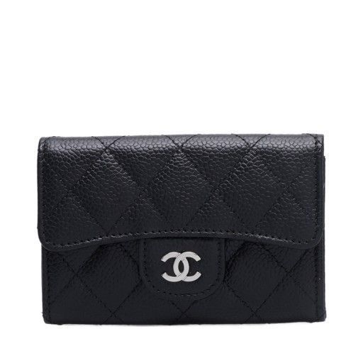 CHANEL Classic Card Holder Black AP0214 Y01588 C3906