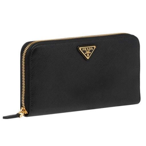 Prada Saffiano Triangle Zip Wallet 1ML506 QHH F0002