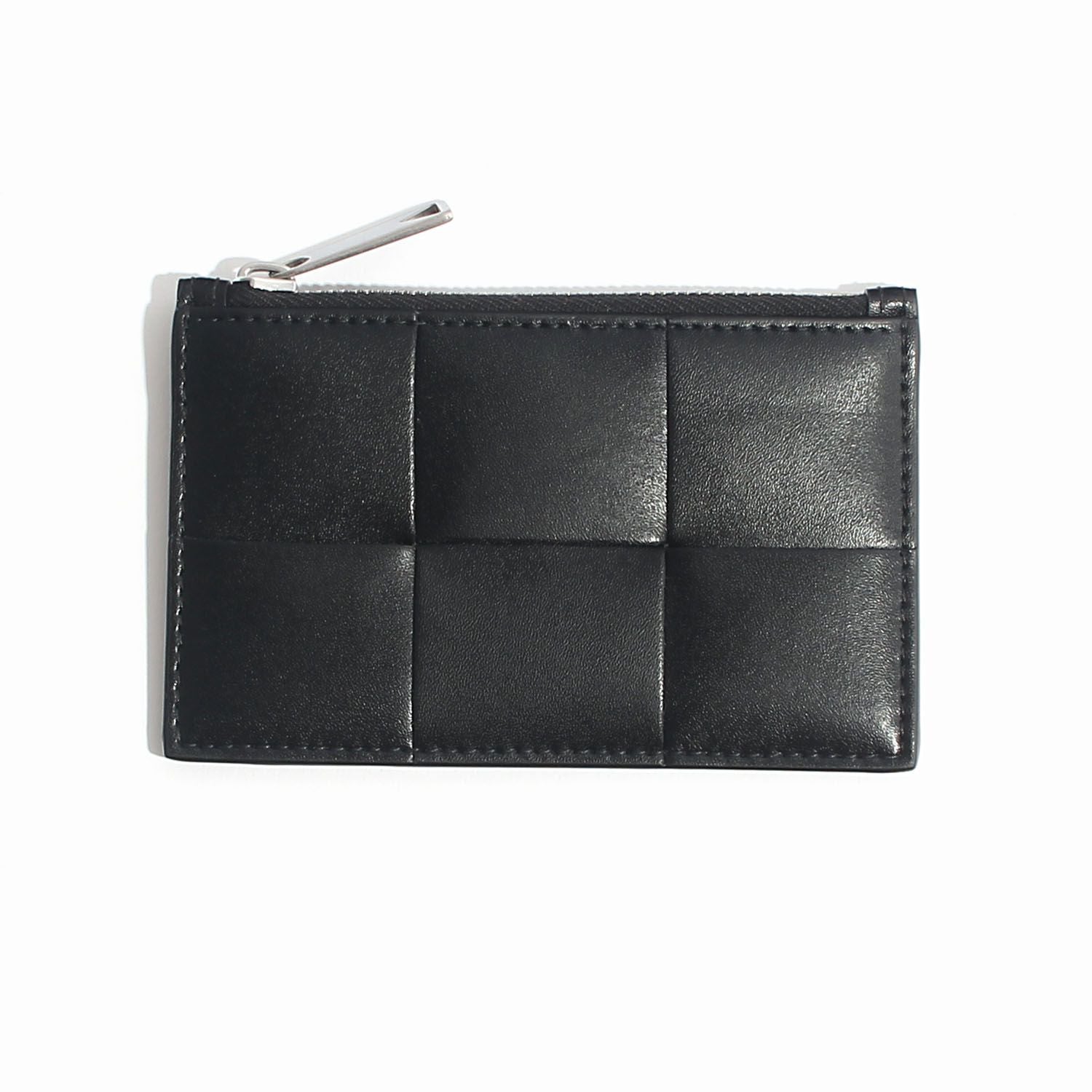 Bottega Veneta Zipper Card Wallet Black 815643 VBWD3 8803