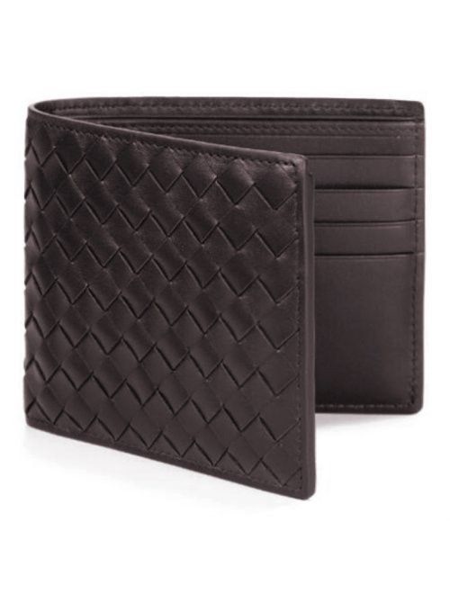 Bottega Veneta Men's Wallet 2006 Dark Brown 113993