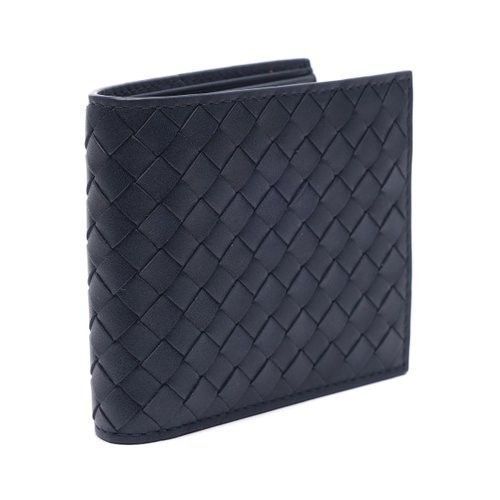 Bottega Veneta Leather Wallet Navy 113993 V47W1 4246