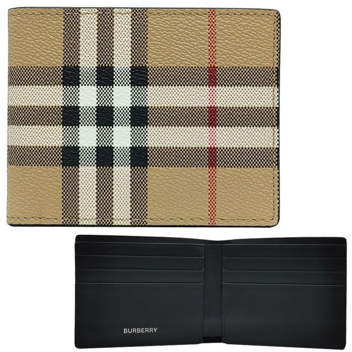 Burberry Slim Check Leather Wallet 8069813