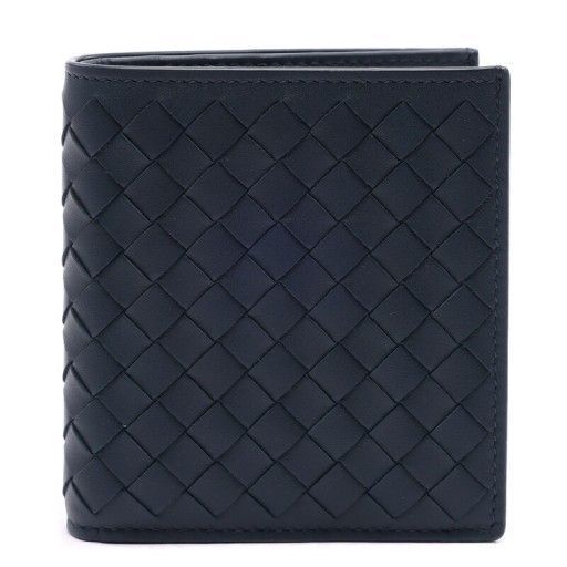 Bottega Veneta Simple Navy Wallet 222338 V4651 4013