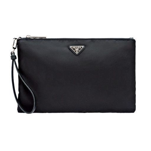 Prada Black Nylon Clutch Bag 2NH006 2DMH F0002