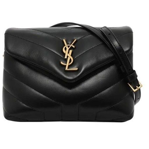 Saint Laurent Mini Crossbody Bag Black with Gold Hardware 678401 DV707 1000