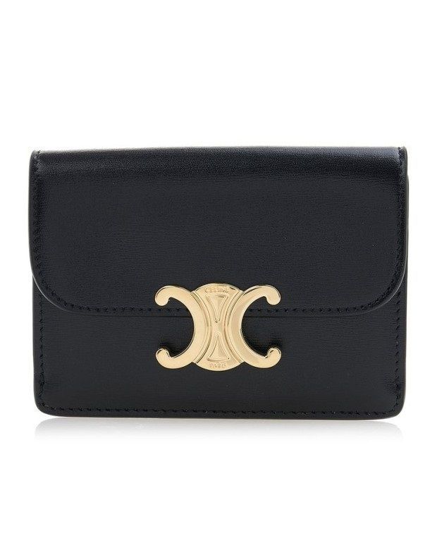 Celine Flap Card Wallet Black 10I583DPV 38NO