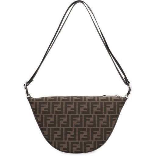 Fendi Brown Jacquard Crossbody Small Bag 7VA635 ASIQ F19KW