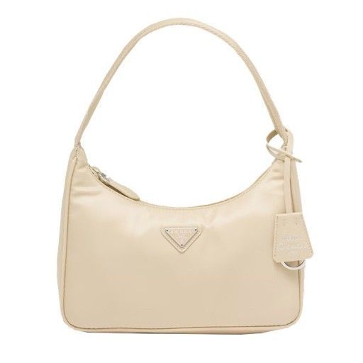Prada Nylon Hobo Shoulder Bag 1NE515 RDH0 F0F24 Desert Beige