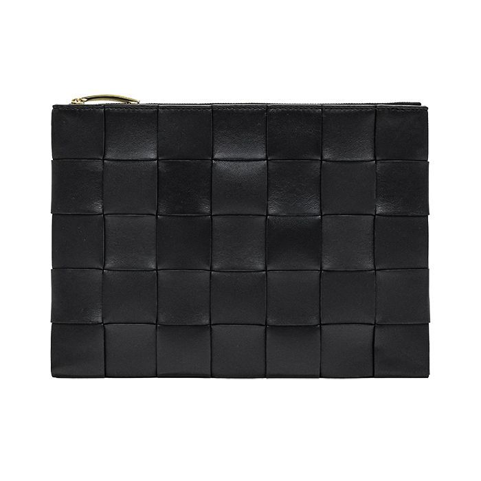Bottega Veneta Medium Clutch Bag Black 652931 VCQC1 8425