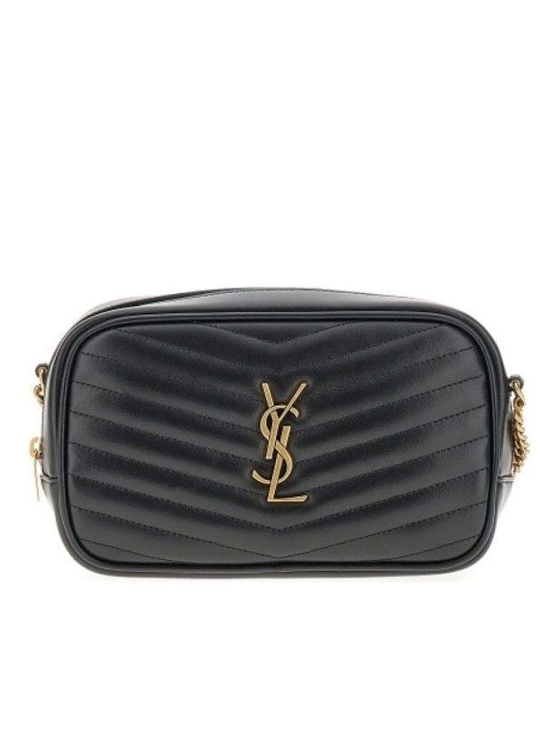 Saint Laurent Mini Black Monogram Quilted Leather Crossbody Bag 748849 DV707